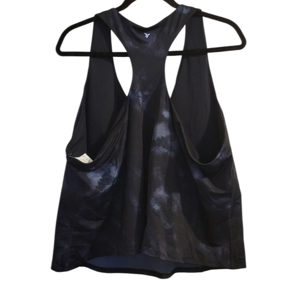 Black and Blue Tie-Dye Tank Top - Picture 4 of 4